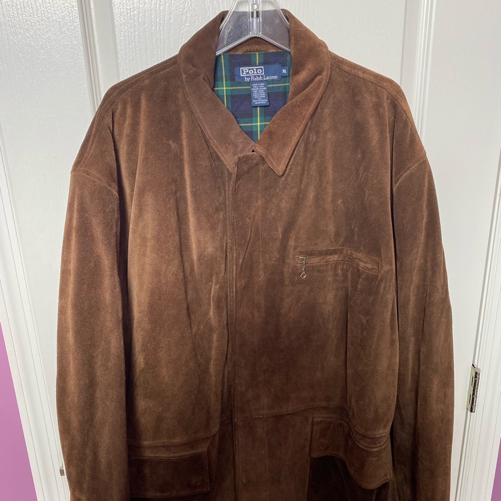 Polo suede coat.